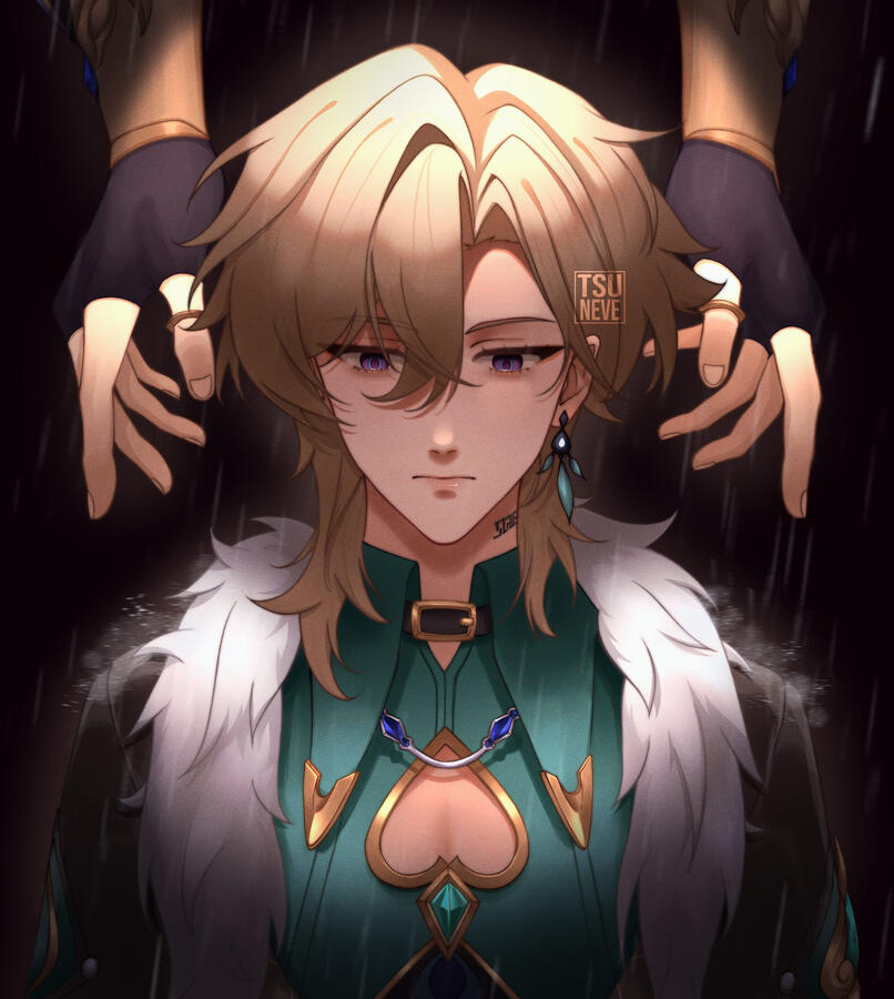 Bust up, basic shading (£19) + simple background (£5) - £24