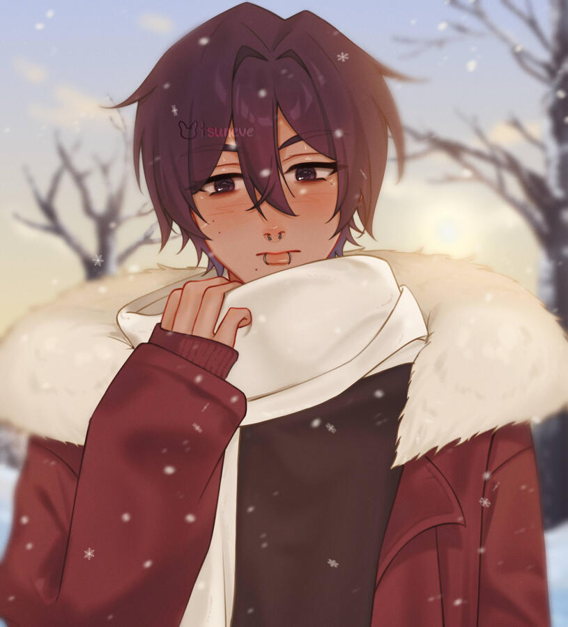 Bust up, fully rendered (£40) + more detailed background (10) - £50